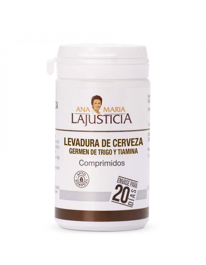 Ana María Lajusticia Levadura de Cerveza Germen de Trigo y Tiamina 80 Comprimidos