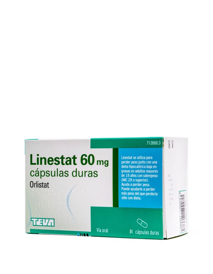Linestat 60mg Orlistat 84 Cápsulas-1
