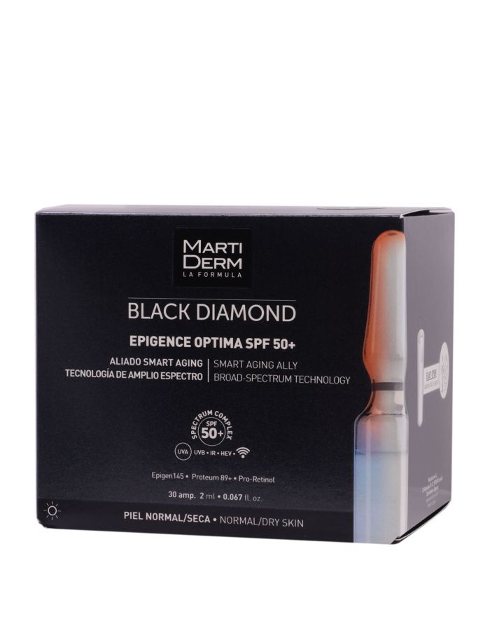 MartiDerm Black Diamond Epigence Optima SPF50+ 30 Ampollas