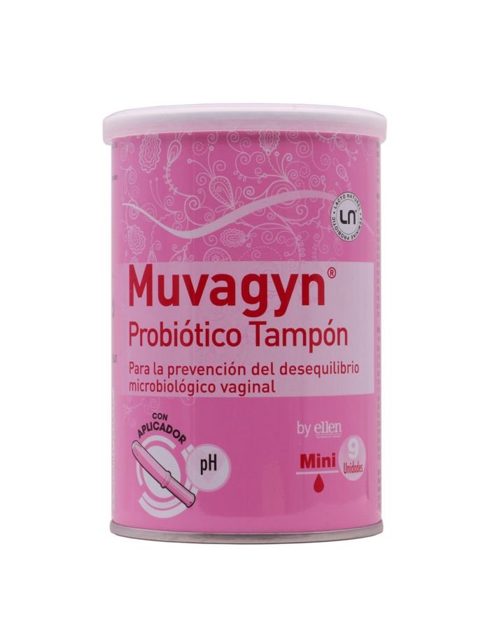 Muvagyn Probiótico Tampón Mini 9 Tampones