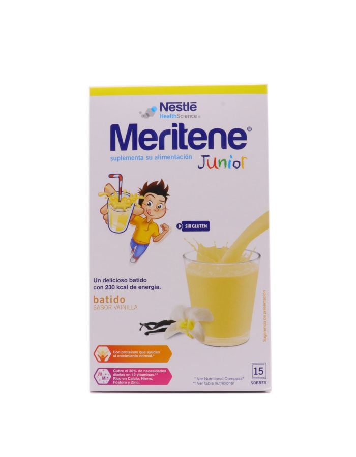 Meritene Junior Batido Sabor Vainilla 15 Sobres