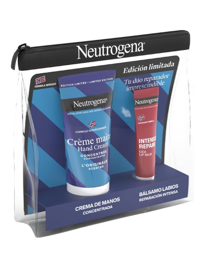 Neutrogena Crema de Manos Concentrada + Bálsamo Labial Pack Neceser Edición Limitada 