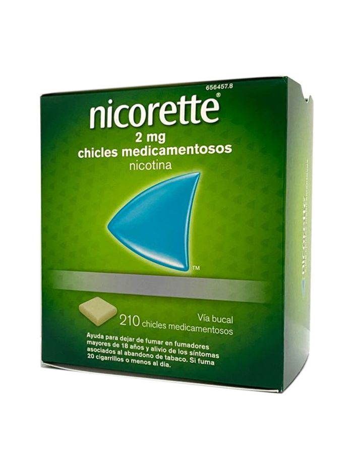 Nicorette 2 mg 210 Chicles Medicamentosos Nicotina
