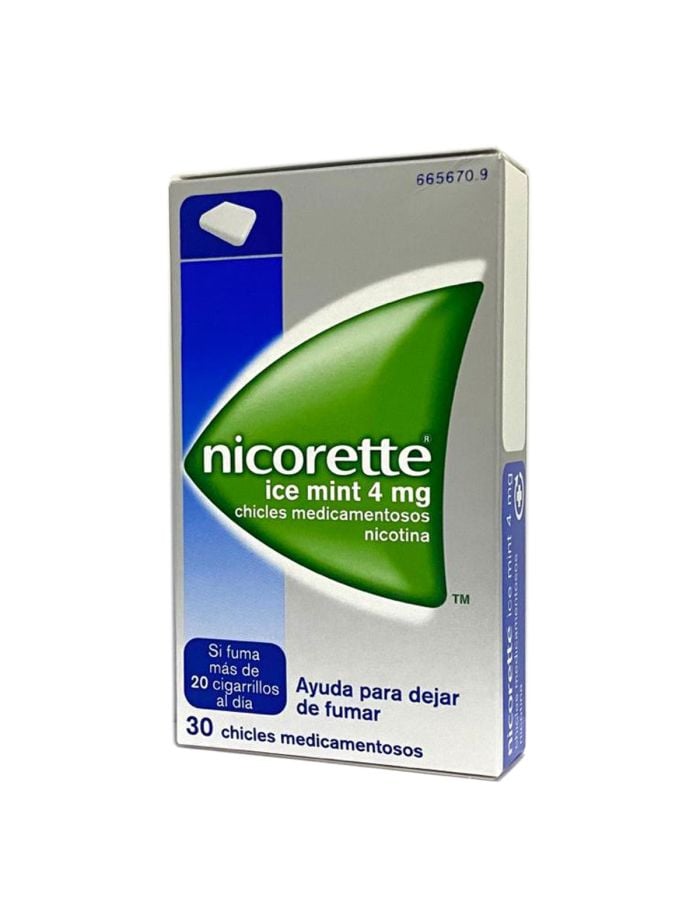 Nicorette Ice Mint 4 mg 30 Chicles Medicamentosos      