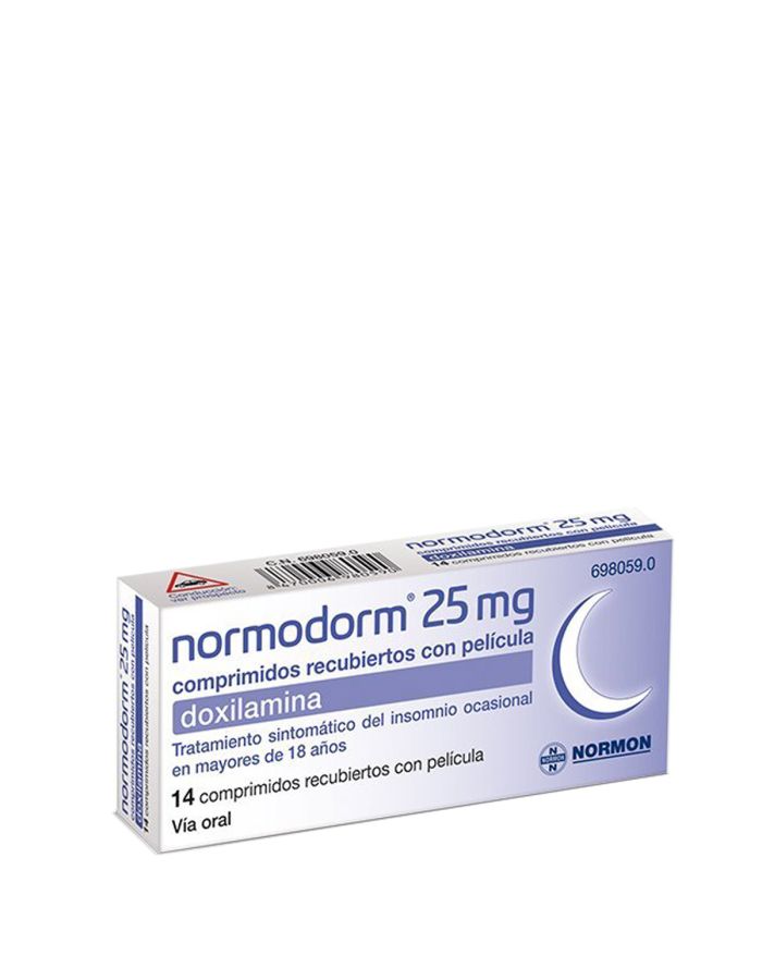 Normodorm Doxilamina 25mg 14 Comprimidos Recubiertos