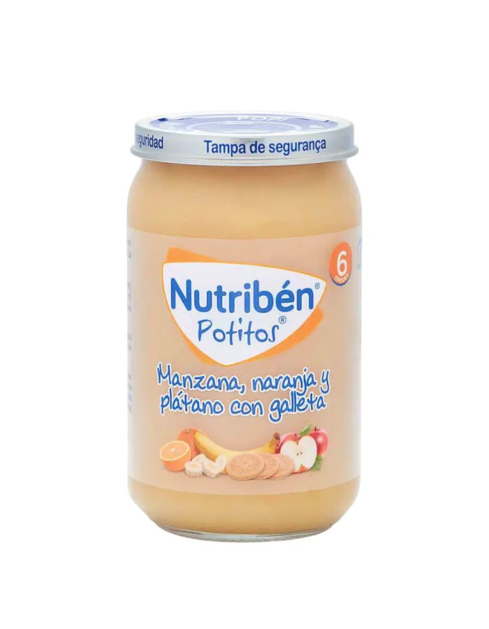 Nutriben Potitos Manzana Naranja y Plátano con Galleta 235g