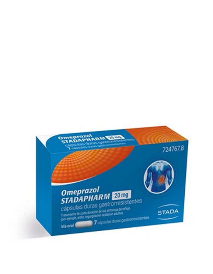 Omeprazol Stadapharm 20mg 14 Cápsulas Gastrorresistentes Blister