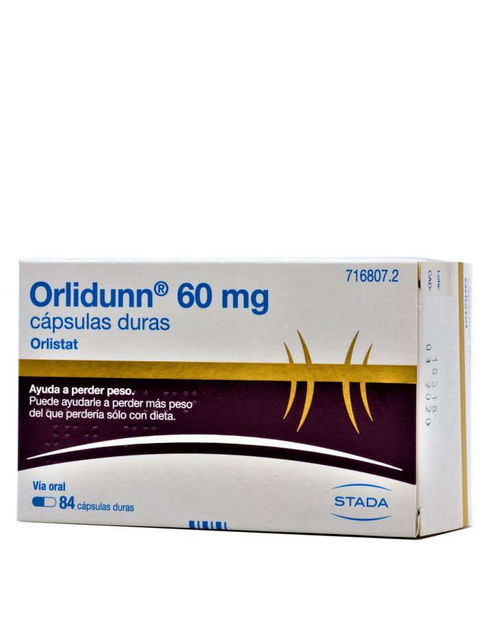 Orlidunn 60mg Orlistat 84 Cápsulas Stada