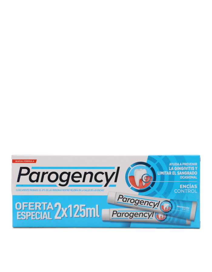 Parogencyl Encías Control Pasta Dentrífica 125ml x 2 Duplo