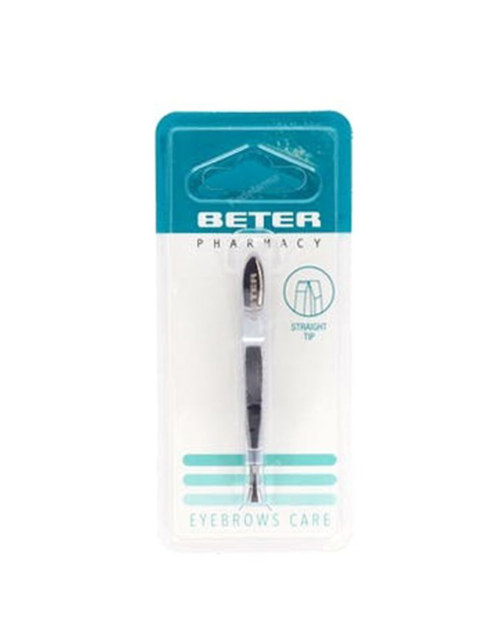 Beter Pinzas de Depilar Cromada Recta 7,2cm
