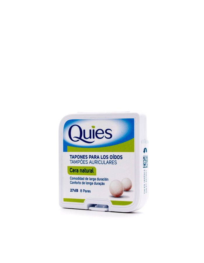 Quies Tapones para Oidos Cera Natural 8 Pares