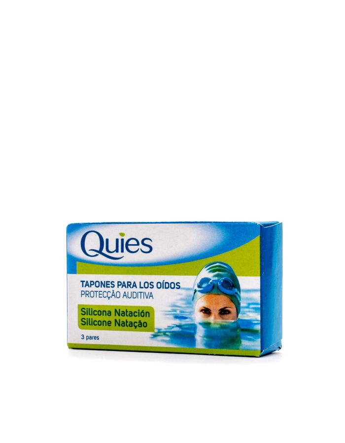 Quies Tapones para Oídos Silicona Natación 3 Pares