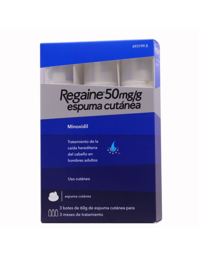 Regaine 50 mg/g Espuma Cutánea 3 Frascos x 60g-1