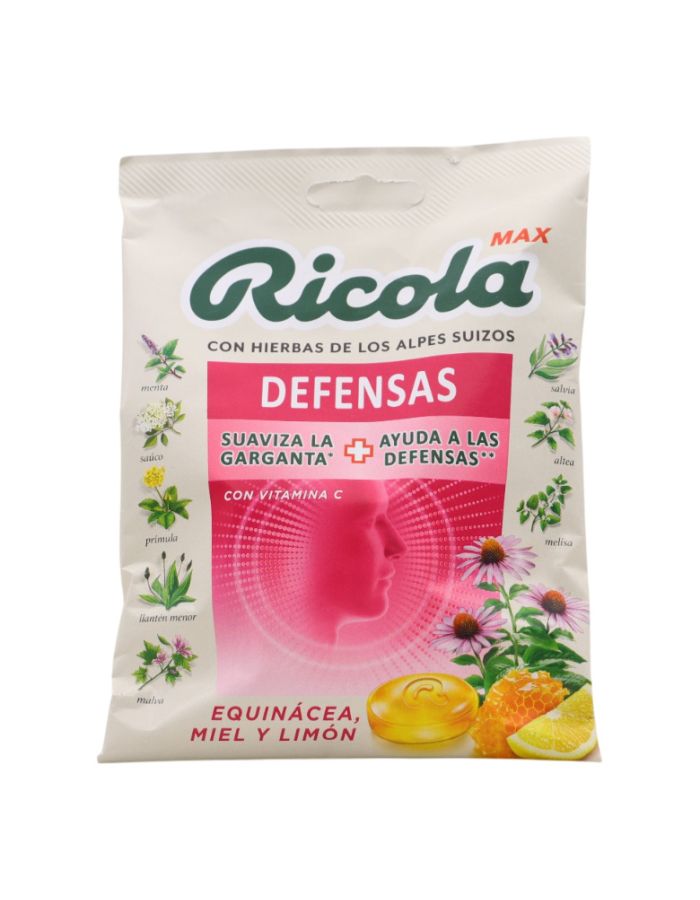 Ricola Max Defensas Caramelos Equinácea, Miel y Limón 68g