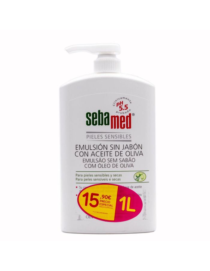 SebaMed  Emulsión Sin Jabón con Aceite de Oliva 1L