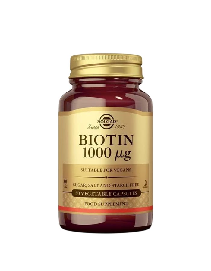 Solgar Biotin 1000mcg 50 Cápsulas Vegetales