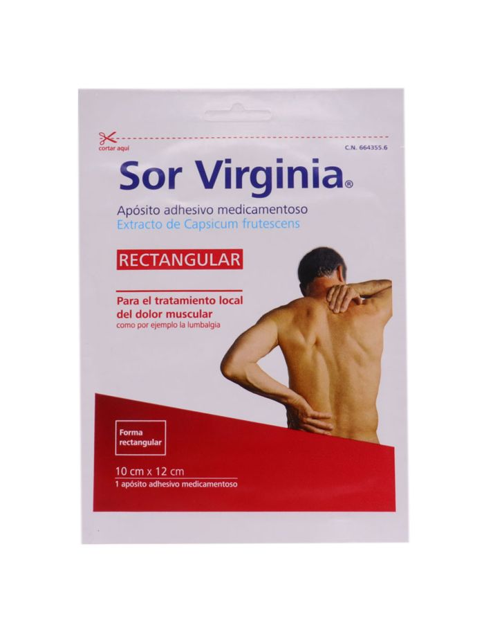 Sor Virginia Parche Rectangular Apósito Adhesivo Medicamentoso-1