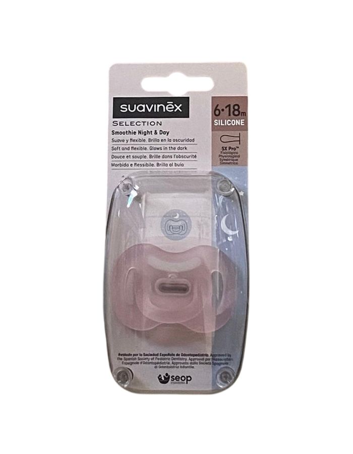 Suavinex Chupete Todosilicona Smoothie Night & Day 6-18m