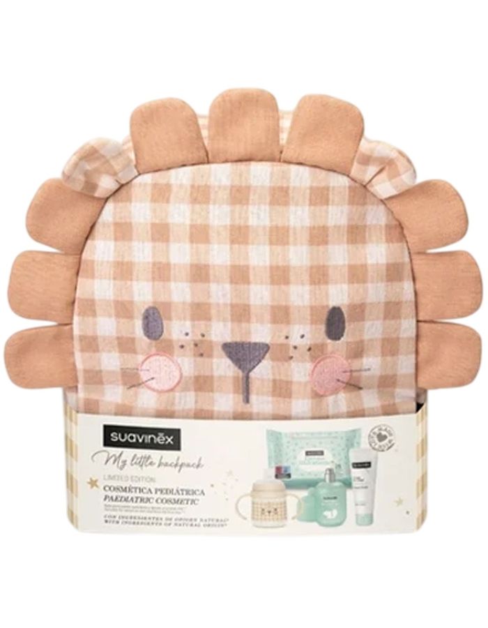 Suavinex Mochila Guardería León con Cosmética Amarilla