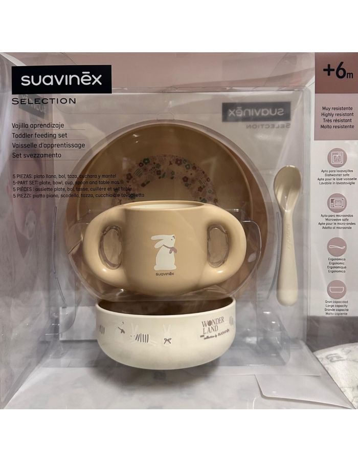 Suavinex Vajilla de Aprendizaje Beige +6m