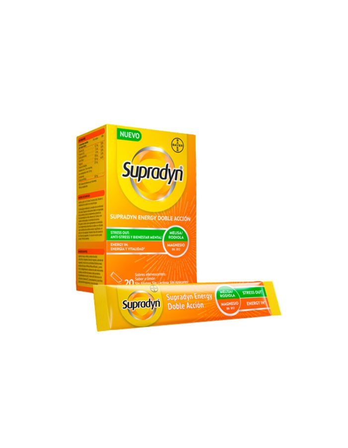 Supradyn Energy Doble Acción 20 Sobres Efervescentes