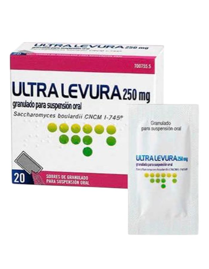 Ultra Levura 250mg Granulado Para Suspensión Oral 20 Sobres
