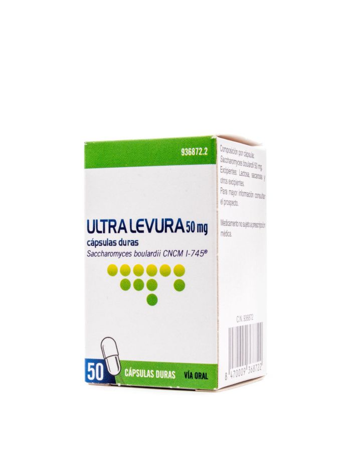 Ultra Levura 50mg 50 Cápsulas Duras