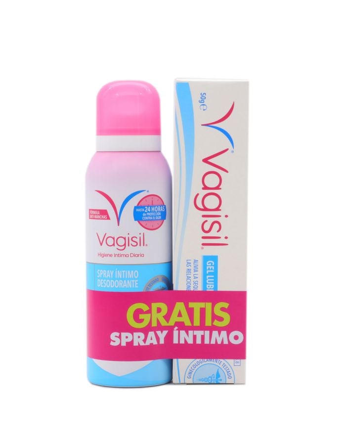 Vagisil Gel Lubricante Vaginal 50g + Spray Intimo Desodorante Gratis Pack