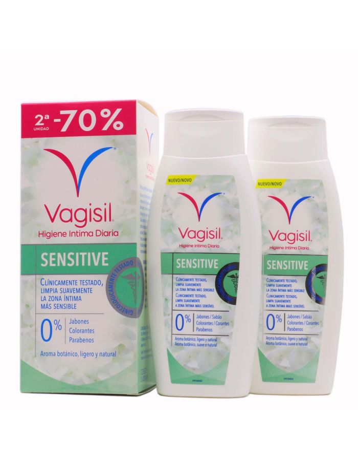 Vagisil Higiene Íntima Diaria Sensitive 250ml x 2 Duplo