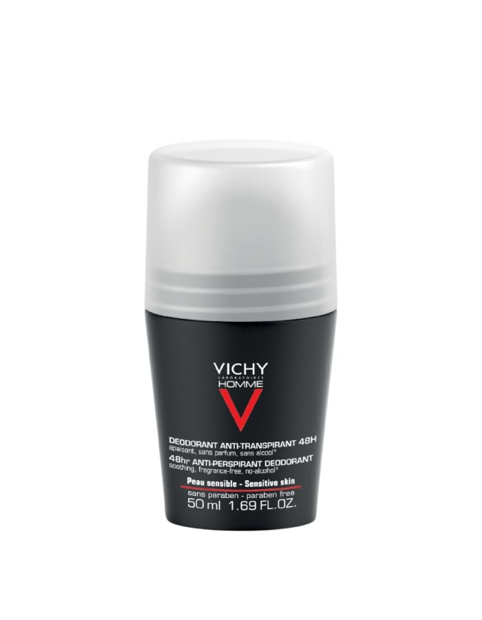 Vichy Homme Desodorante Antitranspirante Calmante 48H Roll On 50ml