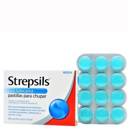 STREPSILS CON LIDOCAINA 24 PASTILLAS PARA CHUPAR CN 802223.6 - Farmacia El  Salt