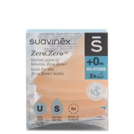 Suavinex Tetina Zero Zero Silicona Anticólicos Flujo Denso +6M 2uds