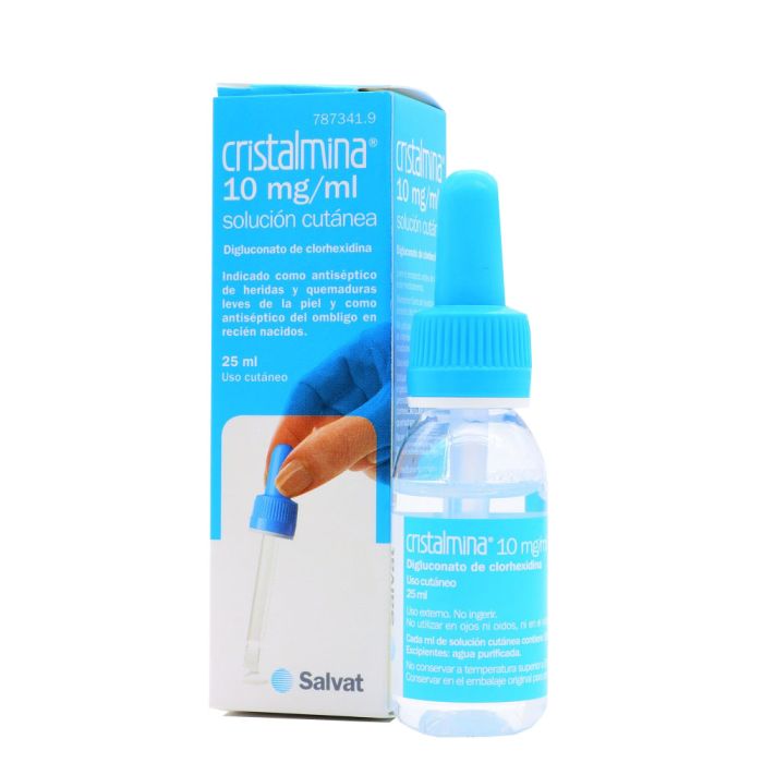 Cristalmina 10mg/ml Solución Cutánea Gotas 25ml Salvat