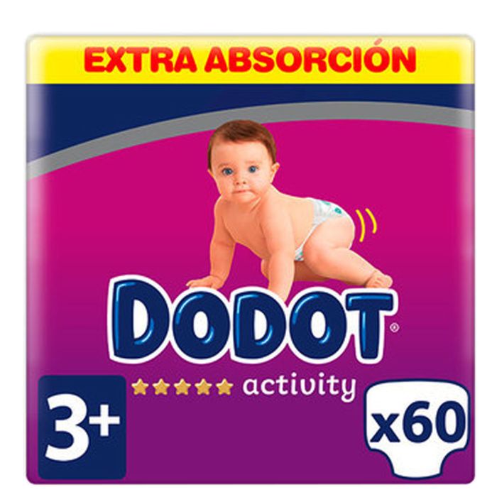 Dodot Activity Pañales Talla 3+ de 7 a 11 kg 60 Pañales