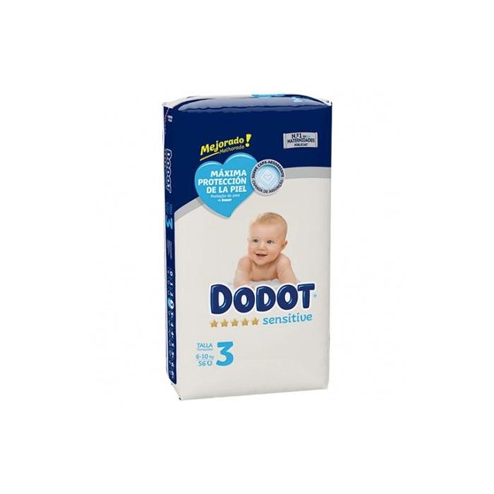 Dodot Sensitive Talla 3 de 7 a 11Kg 60 Pañales Extra Absorción