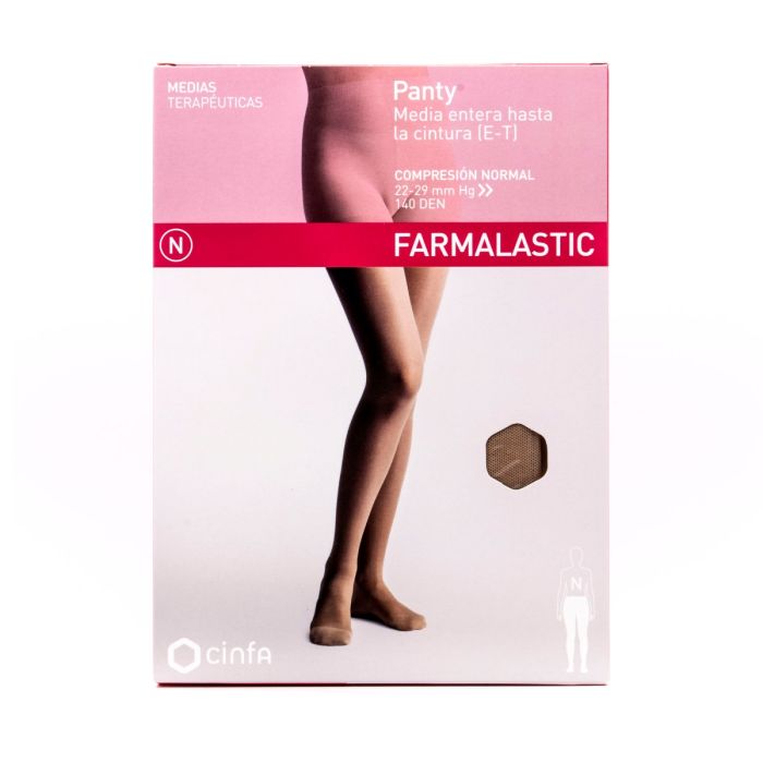 Farmalastic Panty Media Compresión Normal Beige Talla M| FarmaSoler