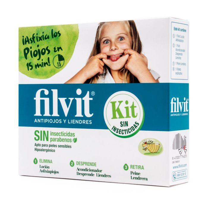 Filvit Antipiojos y Liendres Kit Sin Insecticidas