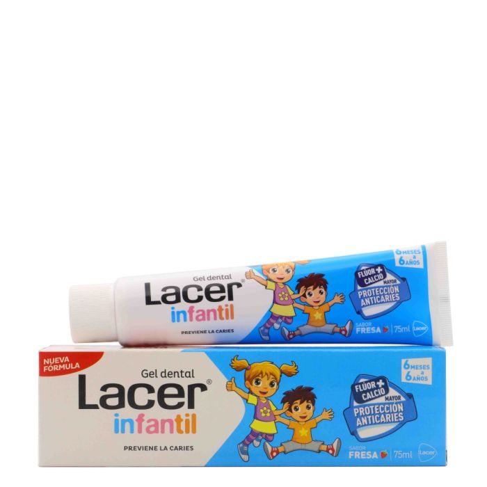 Pack Lacer Infantil Gel Dental Sabor a Fresa 6 Meses a 6 Años 75ml