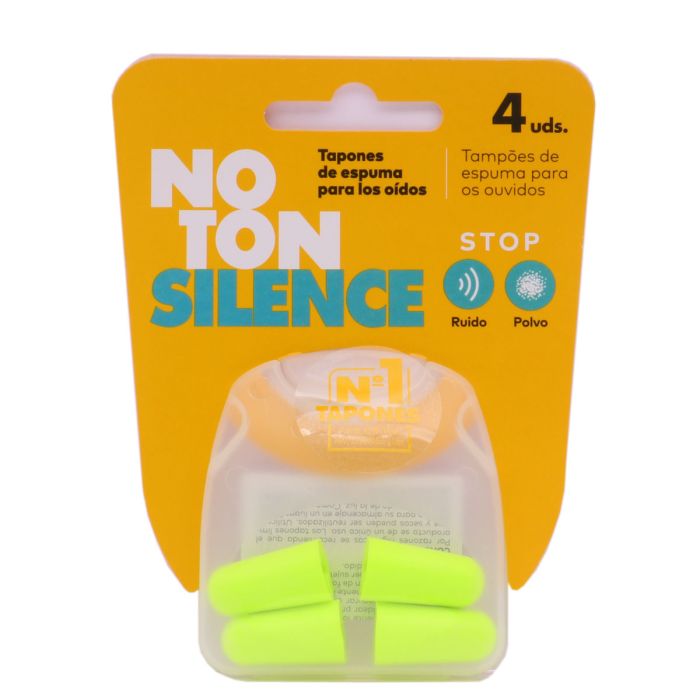 NoTon Silence Tapones de Espuma para los Oídos 4 Tapones