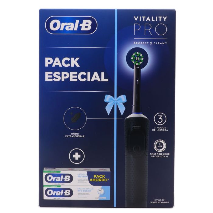 Oral B Cepillo Eléctrico Vitality Pro + Regalo Pack Especial| Farmasoler