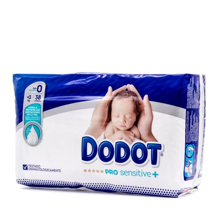 Dodot Pro Sensitive+ 38 Pañales Infantiles Talla 0 de 0 a 3Kg