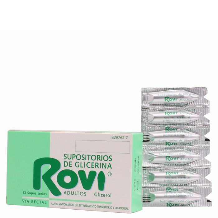 Supositorios de glicerina Rovi Adultos 12 Supositorios - Mi Farmacia  Preferida.