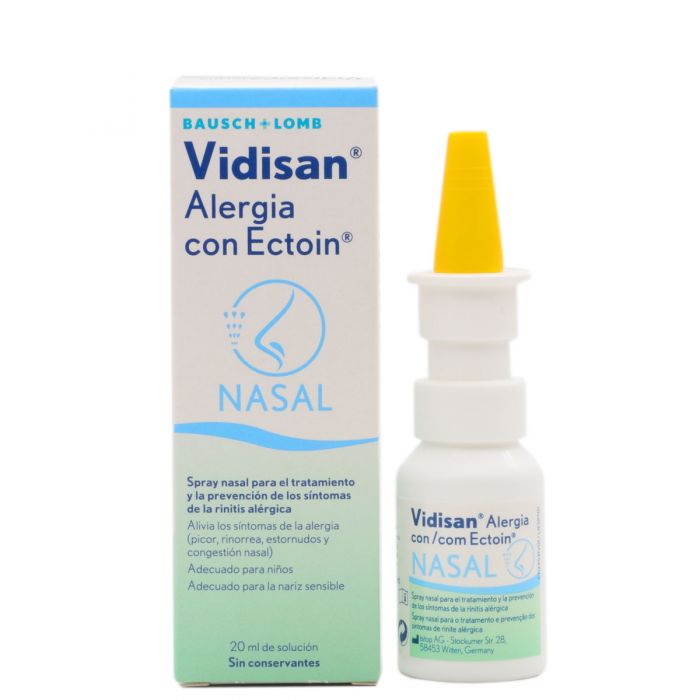 Vidisan Alergia con Ectoin Nasal Spray Nasal 20ml Bausch & Lomb