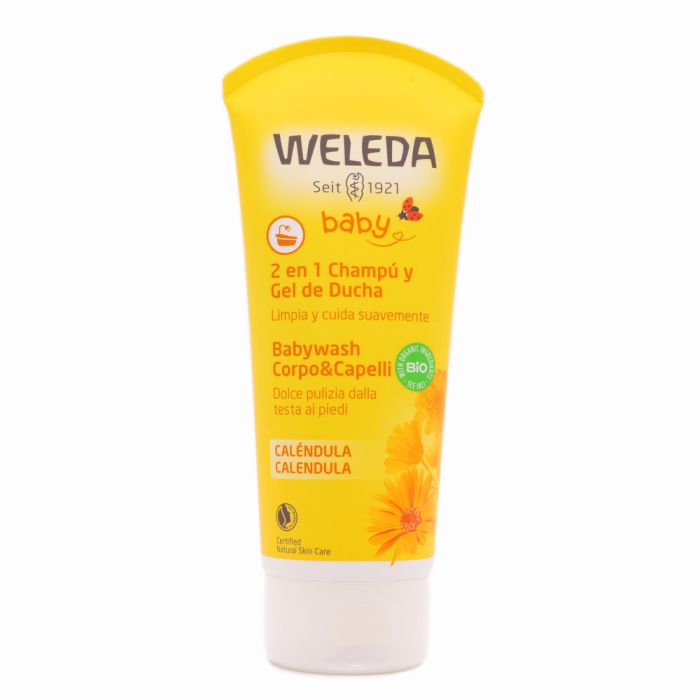 Weleda Bebé PACK Caléndula Champú y Gel de Ducha 2 en 1 200 ml + Leche