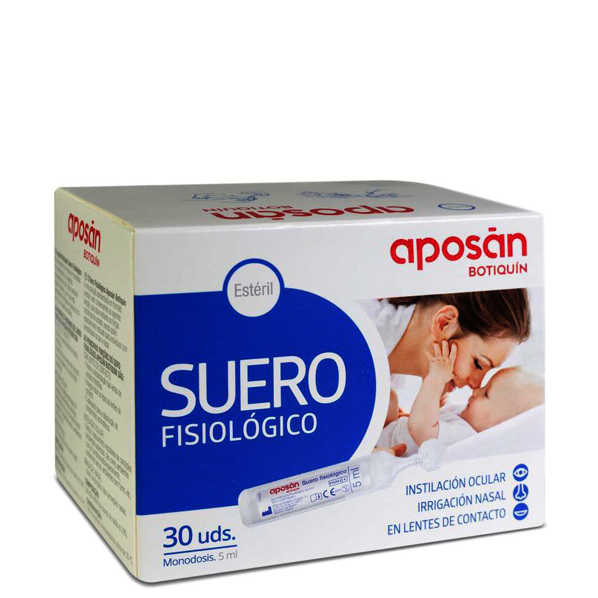 Aposan Suero Fisiologico Nasal Monodosis 5 ml 30 U