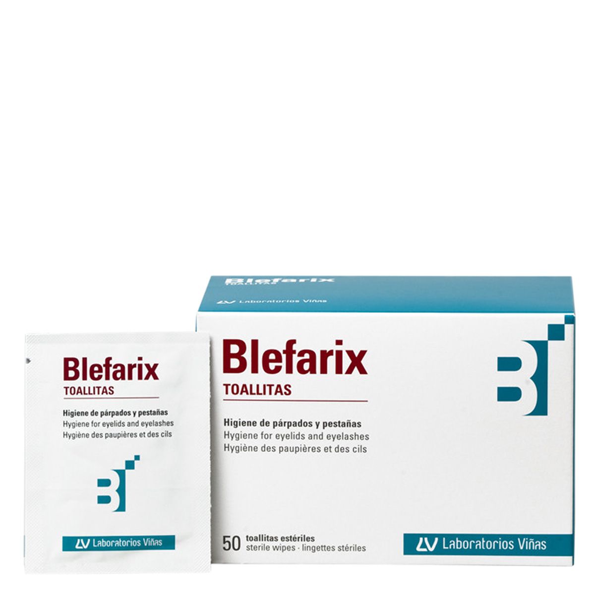 Blefarix 50 toallitas estériles para limpieza de ojos y párpados