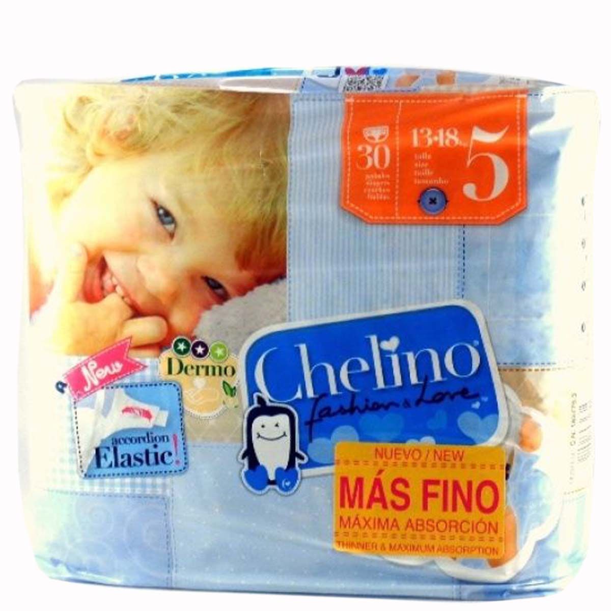 PAÑAL INFANTIL CHELINO FASHION & LOVE T- 5 (13 