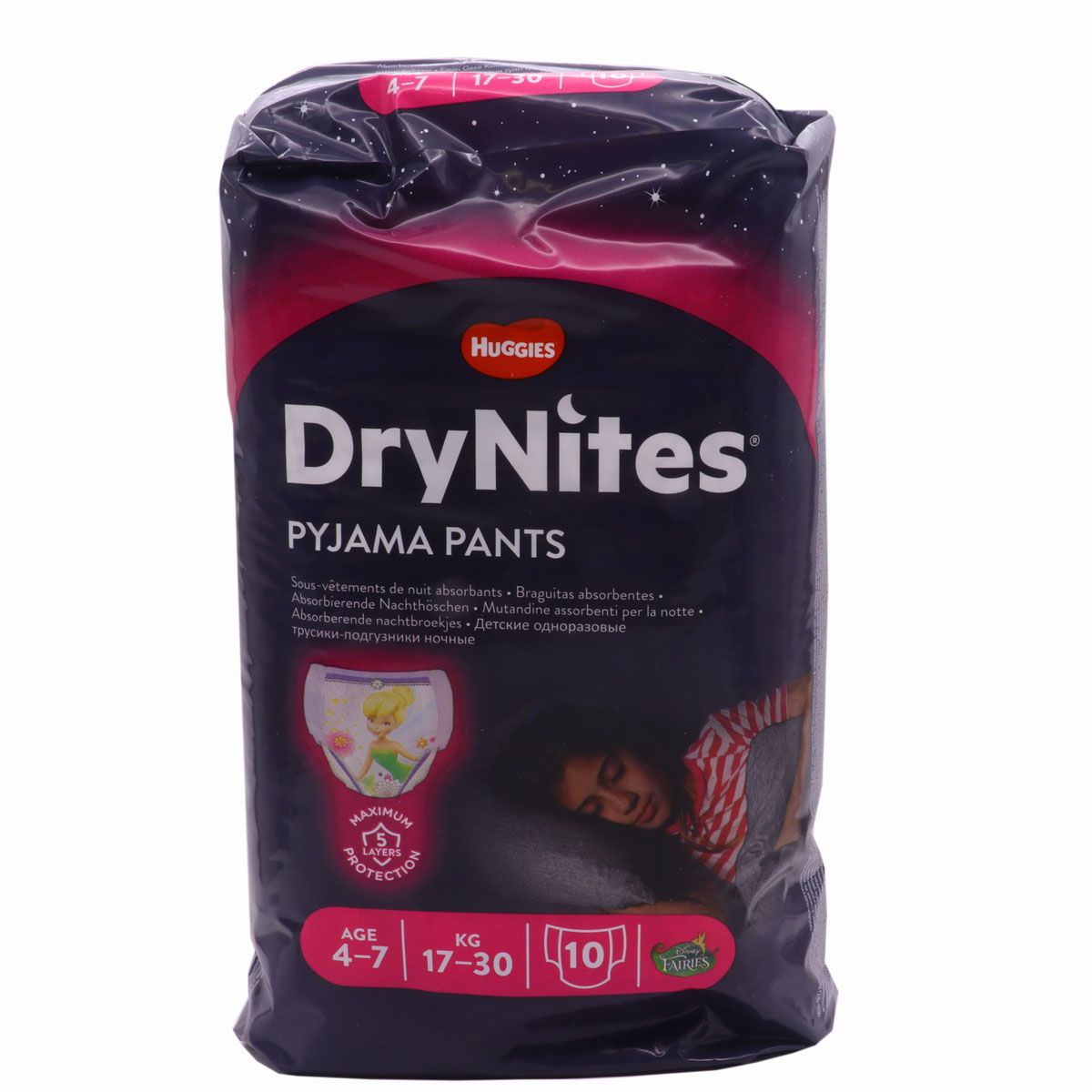 DryNites Pijama Pants Niña 4-7 Años 9 10ds Huggies