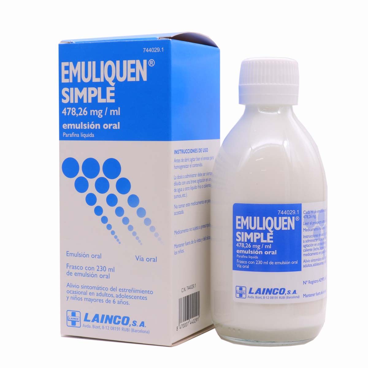 Emuliquen Simple Emulsión Oral 230ml parafina líquida