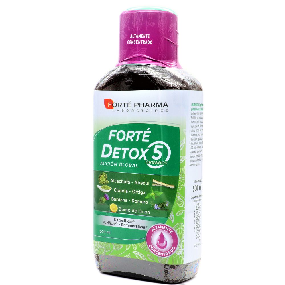 Forte Pharma Forte Detox 5 Órganos 500ml Detoxificar Purificar  Remineralizar